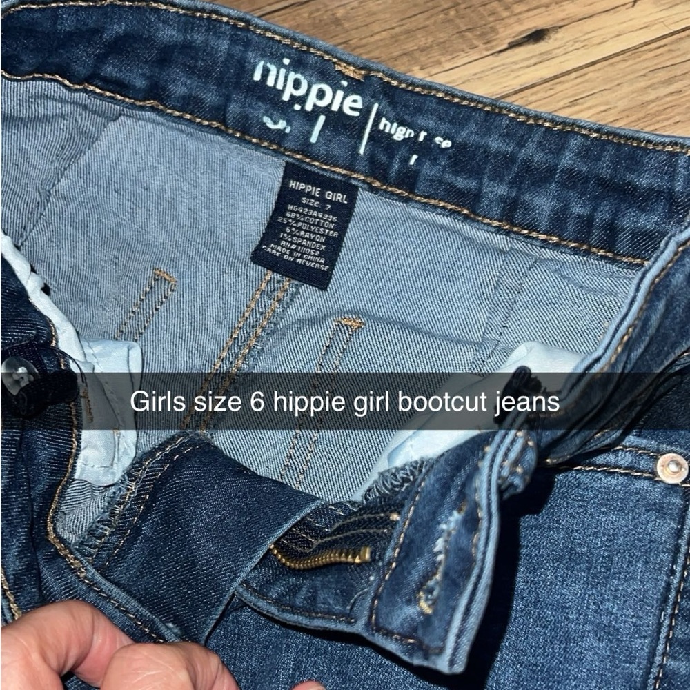 Hippie girl brand girls bootcut jeans size 6